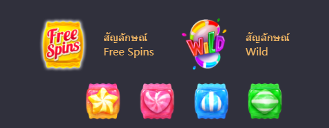 รายละเอียดสัญลักษณ์ Candy Bonanza