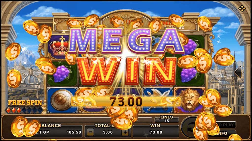 รางวัล Roma Mega Win คว้าแจ็คพอตสูงสุด